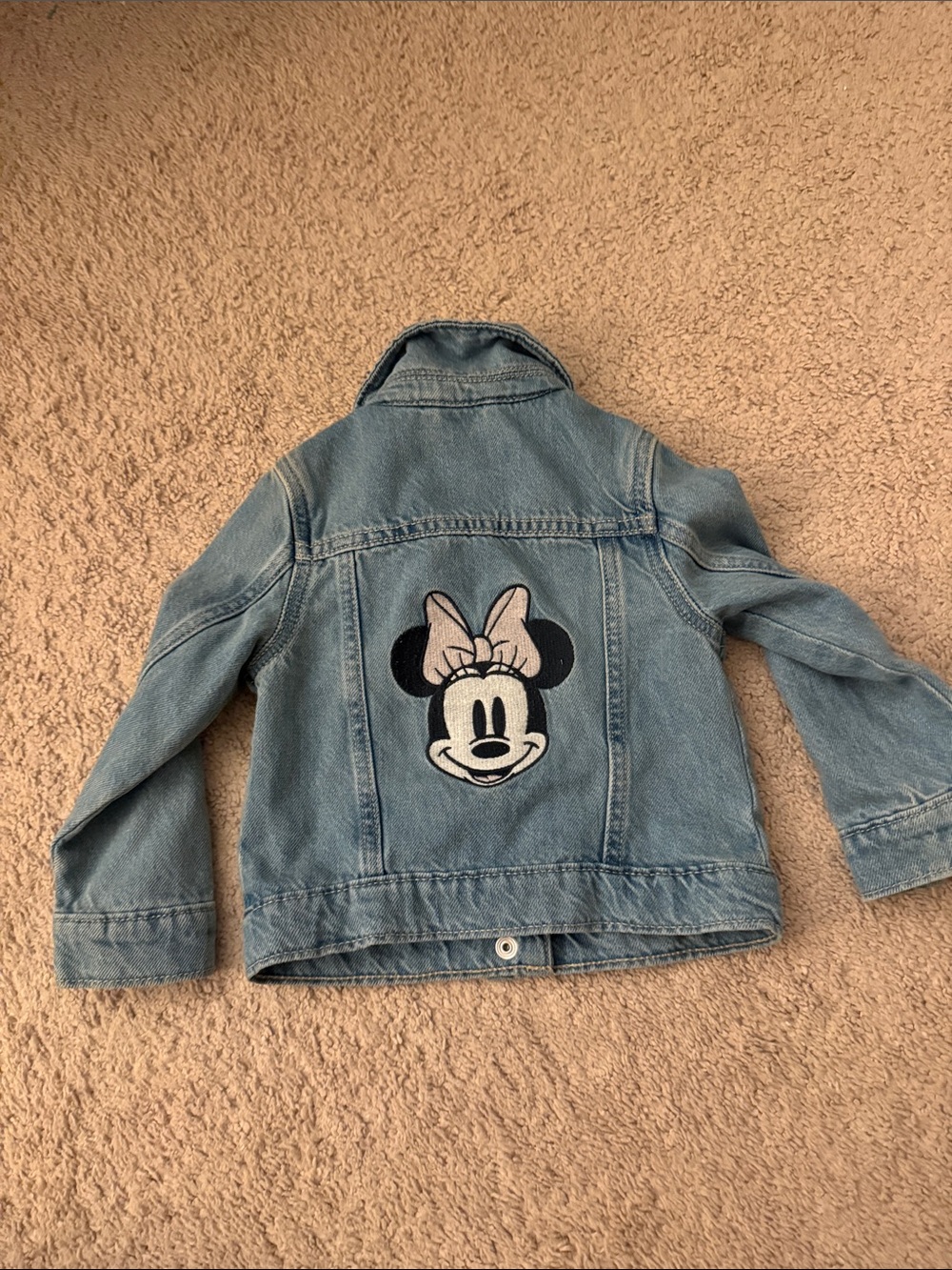 GAP Light Blue Denim Jacket with Minnie Appliqué